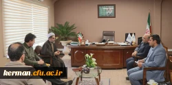 دیدار رئیس دانشگاه فرهنگیان استان با مدیرکل نوسازی، توسعه و تجهیز مدارس استان کرمان