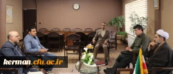 دیدار رئیس دانشگاه فرهنگیان استان با مدیرکل نوسازی، توسعه و تجهیز مدارس استان کرمان