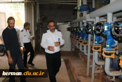 بازدید کارشناسان سازمان آتش نشانی و خدمات ایمنی شهرداری کرمان از دانشگاه فرهنگیان استان