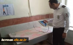 بازدید کارشناسان سازمان آتش نشانی و خدمات ایمنی شهرداری کرمان از دانشگاه فرهنگیان استان