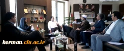 نشست مشترک رئیس دانشگاه فرهنگیان کرمان با دکتر رودری رئیس سازمان مدیریت و برنامه ریزی استان