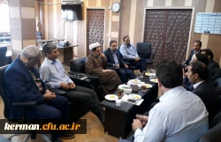 دیدار با مسئولین سرپرستی بانک قرض الحسنه رسالت کرمان