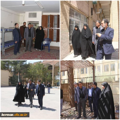 بازدید مدیر کل آموزش و پرورش کرمان از پردیس شهید باهنر کرمان