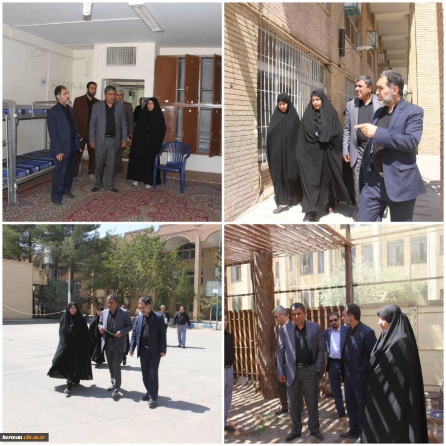 بازدید مدیر کل آموزش و پرورش کرمان از پردیس شهید باهنر کرمان