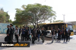 استقبال از دانشجومعلمان زائر پیاده روی اربعین حسینی در دانشگاه فرهنگیان کرمان 3