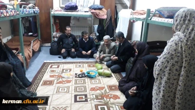 مدیر کل امور دانشجویی دانشگاه فرهنگیان کشور، شب یلدا را همراه دانشجو معلمان دانشگاه فرهنگیان کرمان جشن گرفت.