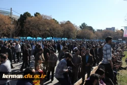 حضور مسئولان، اساتید، کارکنان و دانشجومعلمان دانشگاه فرهنگیان کرمان در مراسم گرامیداشت 9 دی 5