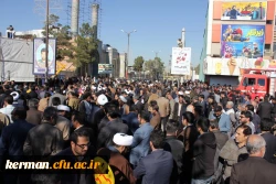 حضور مسئولان، اساتید، کارکنان و دانشجومعلمان دانشگاه فرهنگیان کرمان در مراسم گرامیداشت 9 دی 6