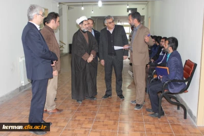 بازدید رئیس دانشگاه فرهنگیان کرمان از فرآیند مصاحبه آزمون استخدام پیمانی آموزش و پرورش – بهمن ماه 98