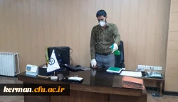 ضدعفونی کلیه فضاهای دانشگاه فرهنگیان استان کرمان انجام شد 3