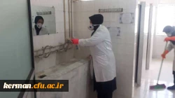 ضدعفونی کلیه فضاهای دانشگاه فرهنگیان استان کرمان انجام شد 5
