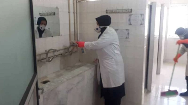 ضدعفونی کلیه فضاهای دانشگاه فرهنگیان استان کرمان انجام شد 5