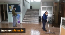 ضدعفونی کلیه فضاهای دانشگاه فرهنگیان استان کرمان انجام شد 8