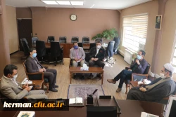 دکتر توان رئیس فرهنگیان کرمان با مدیر کل نوسازی مدارس استان دیدار کردند. 3