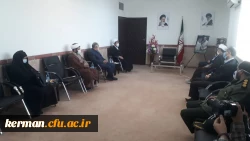 دیدار معاون پژوهش وفناوری دانشگاه فرهنگیان کشور بانماینده ولی فقیه دراستان وامام جمعه کرمان 5