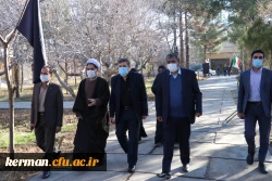 ادای احترام دکتر خنیفر به شهدای گمنام دانشگاه فرهنگیان کرمان 2