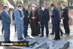ادای احترام دکتر خنیفر به شهدای گمنام دانشگاه فرهنگیان کرمان 4