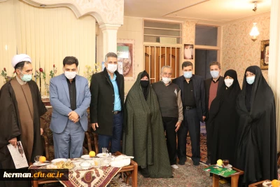 دیدار رئیس دانشگاه فرهنگیان کشور با خانواده شهید محسن برهانی