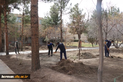 بهسازی ومرمت فضای سبز پردیس خواجه نصیر الدین طوسی (برادران )دانشگاه فرهنگیان کرمان به روایت تصویر 