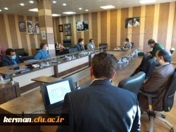 جلسه ستاد شاهد وایثارگر دانشگاه فرهنگیان کرمان با حضور دکتر توان رئیس دانشگاه فرهنگیان استان ، احمدی وعلیزاده نمایندگان اعزامی از سازمان مرکزی دانشگاه ، سرهنگ مهدوی وسایر اعضاء بمنظور بررسی عملکرد وپیشرفت کار پروژه یادمان شهدای گمنام برگزار شد 5