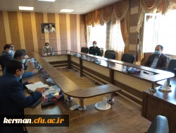 جلسه ستاد شاهد وایثارگر دانشگاه فرهنگیان کرمان با حضور دکتر توان رئیس دانشگاه فرهنگیان استان ، احمدی وعلیزاده نمایندگان اعزامی از سازمان مرکزی دانشگاه ، سرهنگ مهدوی وسایر اعضاء بمنظور بررسی عملکرد وپیشرفت کار پروژه یادمان شهدای گمنام برگزار شد 11