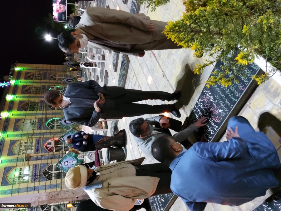 ادای احترام نمایندگان اعزامی سازمان مرکزی دانشگاه فرهنگیان با حضور دکرمان به شهداء بویژه سردار دلها شهید حاج قاسم سلیمانی  2