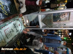 ادای احترام نمایندگان اعزامی سازمان مرکزی دانشگاه فرهنگیان با حضور دکرمان به شهداء بویژه سردار دلها شهید حاج قاسم سلیمانی  7