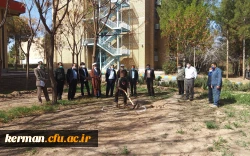 کلنگ زنی پارک مطالعه پردیس خواجه نصیر الدین طوسی دانشگاه فرهنگیان کرمان 3