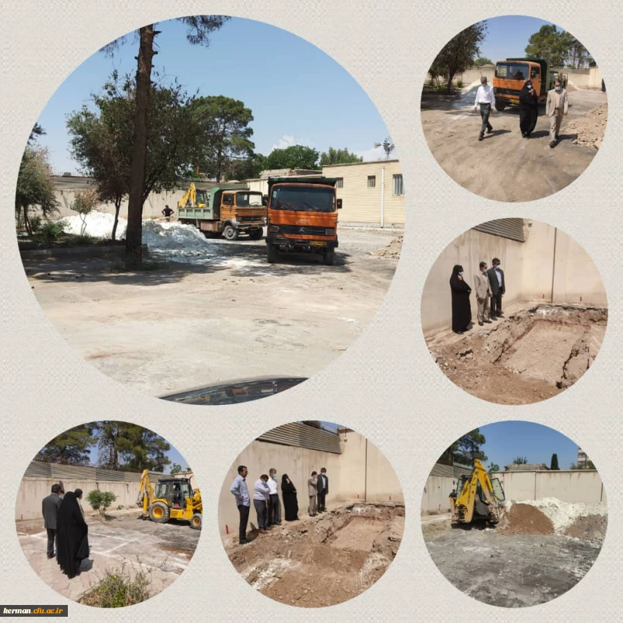 عملیات احداث احداث سرای دانشجویی درپردیس شهید باهنر (خواهران)آغاز شد 2