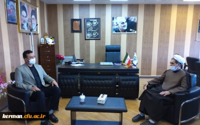 دیدار مسئول بسیج دانشجویی استان با رئیس دانشگاه فرهنگیان کرمان به مناسبت گرامیداشت هفته معلم 