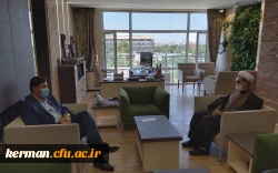 شهردا کرمان دردیدار با رئیس دانشگاه فرهنگیان استان برگسترش همکاریهای فیمابین  به ویژه دربخش های آموزشی، پژوهشی و.....تاکید کرد  2