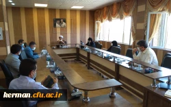 کمیته عمرانی دانشگاه فرهنگیان کرمان به منظور بررسی پروژه یادمان شهدای گمنام دانشگاه تشکیل جلسه  داد 2