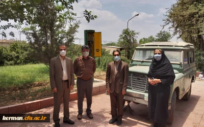 بازدیددکتر توان رئیس دانشگاه فرهنگیان کرمان از موزه نفت سوزها