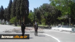 دکتر توان از فعالیت های عمرانی یردیس شهید باهنر بازدید کردند  3