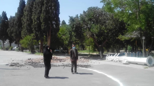 دکتر توان از فعالیت های عمرانی یردیس شهید باهنر بازدید کردند  3