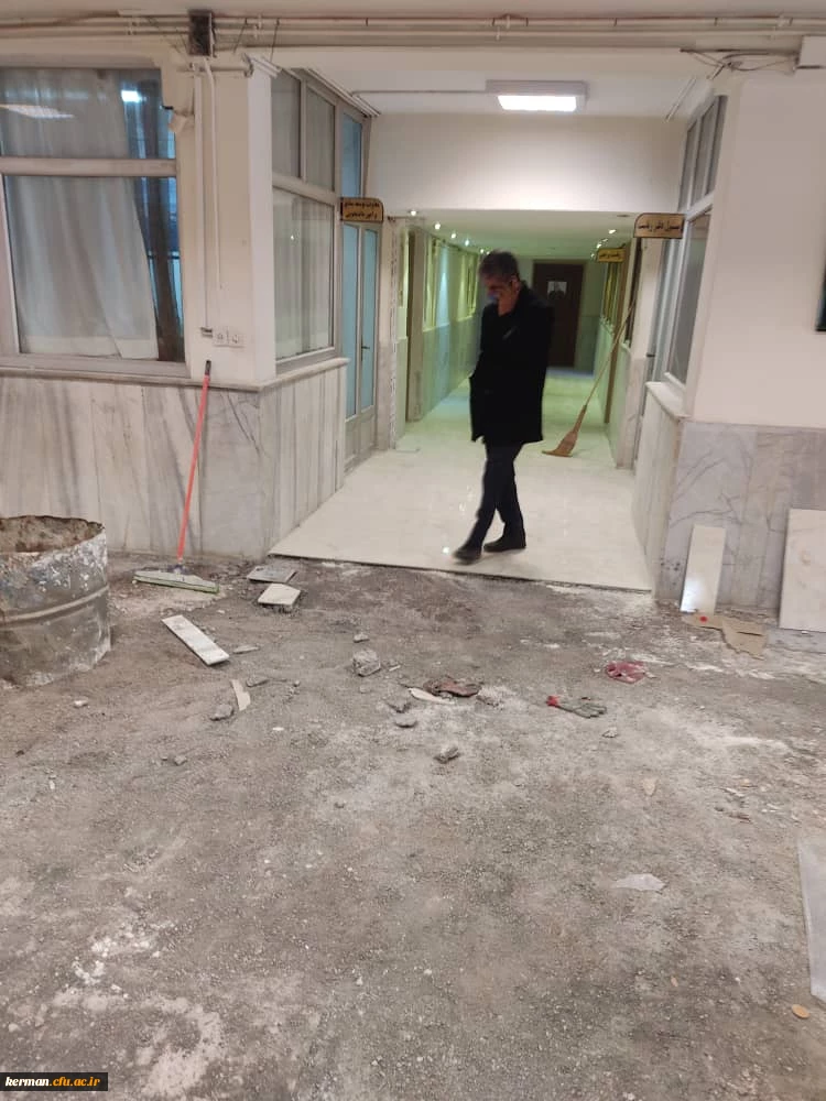 دکتر توان از فعالیت های عمرانی یردیس شهید باهنر بازدید کردند  13