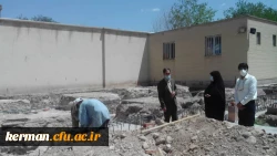 دکتر توان از فعالیت های عمرانی یردیس شهید باهنر بازدید کردند  17