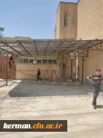 دکتر توان از فعالیت های عمرانی یردیس شهید باهنر بازدید کردند  23