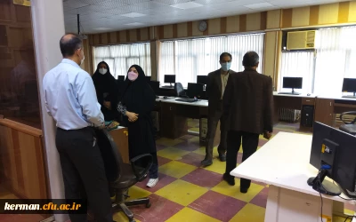 بازدید دکتر توان از فرایند انتخاب واحد دانشجو معلمان در پردیس خواجه نصیرالدین طوسی دانشگاه فرهنگیان کرمان 