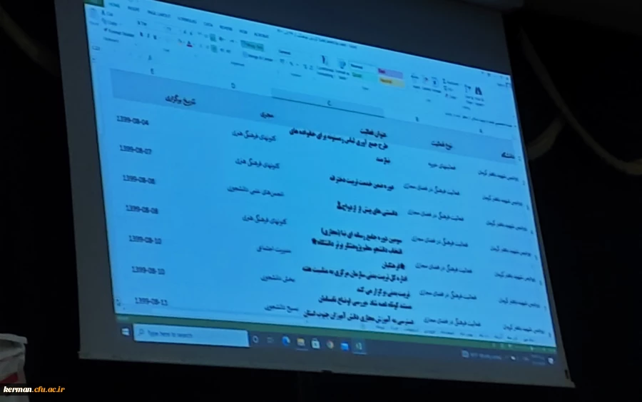 جلسه ارائه گزارش عملکرد یکساله پردیس شهید باهنر دانشگاه فرهنگیان کرمان  7