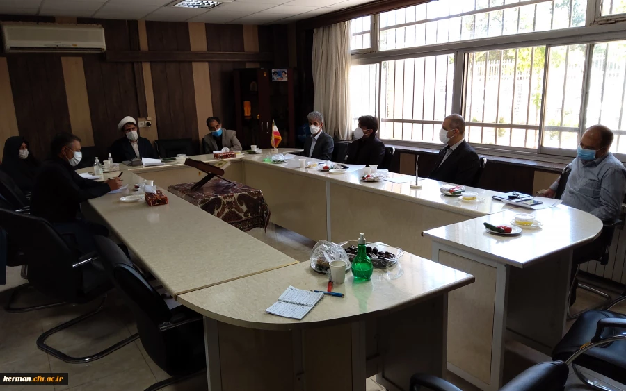 جلسه ارائه گزارش عملکرد یکساله پردیس شهید باهنر دانشگاه فرهنگیان کرمان  2
