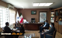 دیداررئیس دانشگاه فرهنگیان کرمان با مدیر کل نوسازی وتجهیز مدارس استان 4