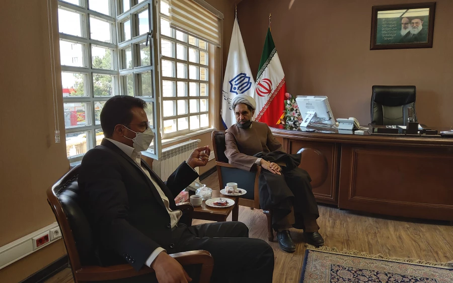 دیداررئیس دانشگاه فرهنگیان کرمان با مدیر کل نوسازی وتجهیز مدارس استان 5