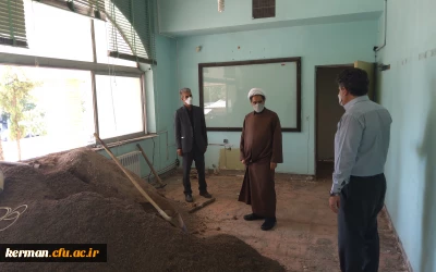 بازدید دکتر توان از فعالیت های عمرانی پردیس شهید باهنردانشگاه فرهنگیان کرمان 