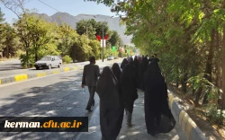 برگزاری مراسم پیاده روی جاماندگان اربعین حسینی در دانشگاه فرهنگیان کرمان 5