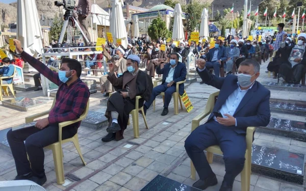 حضور دانشگاهیان دانشگاه فرهنگیان کرمان در اجتماع یوم الله 13آبان 2