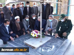 ادای احترام وزیر آموزش و پرورش به شهدای گمنام دانشگاه فرهنگیان کرمان  2