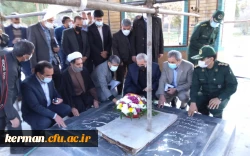 ادای احترام وزیر آموزش و پرورش به شهدای گمنام دانشگاه فرهنگیان کرمان  3