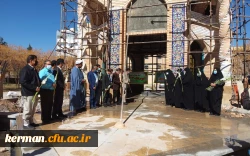 آیین غبار روبی وگل افشانی قبور مطهر شهدای گمنام دانشگاه فرهنگیان کرمان 2