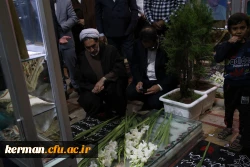 ادای احترام رئیس دانشگاه فرهنگیان کشور به سردار شهید 